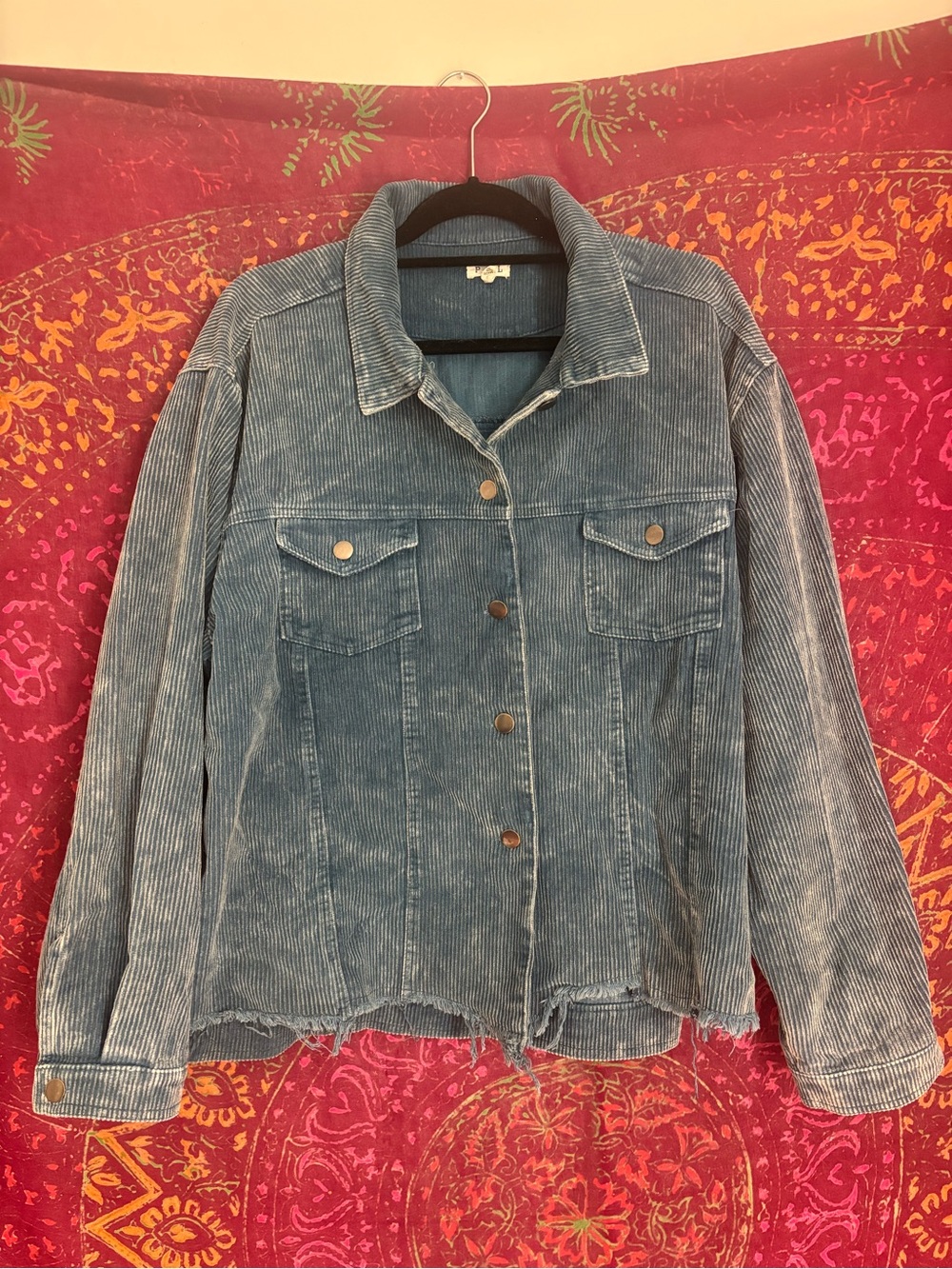 Sol Angeles faded blue corduroy jacket